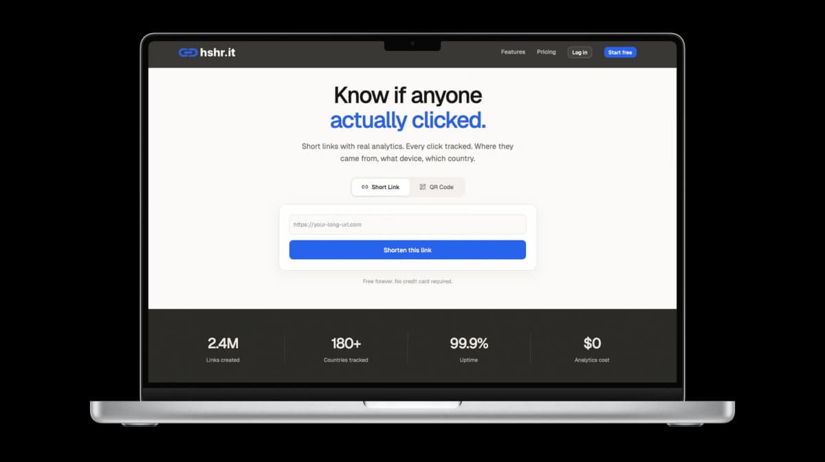 hshr.it - Link Shortener project by Jonathan Good
